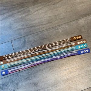 4 wrap bracelets